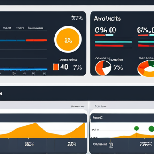 Home 21 **
Prompt: A visually appealing dashboard displaying website analytics data. Use bar charts, line graphs, and pie charts to represent website traffic, click-through rates (CTR), conversion rates, and customer acquisition cost (CAC). The dashboard should clearly show the current values, target values, differences, and trends (upward or downward arrows) for each KPI. Thai style, vibrant colors.
**