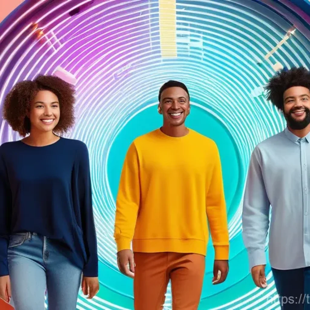 세일즈 퍼널 분석 도구 추천 - **Prompt:** A vibrant, futuristic digital sales funnel illustrating a customer's journey. At the top...